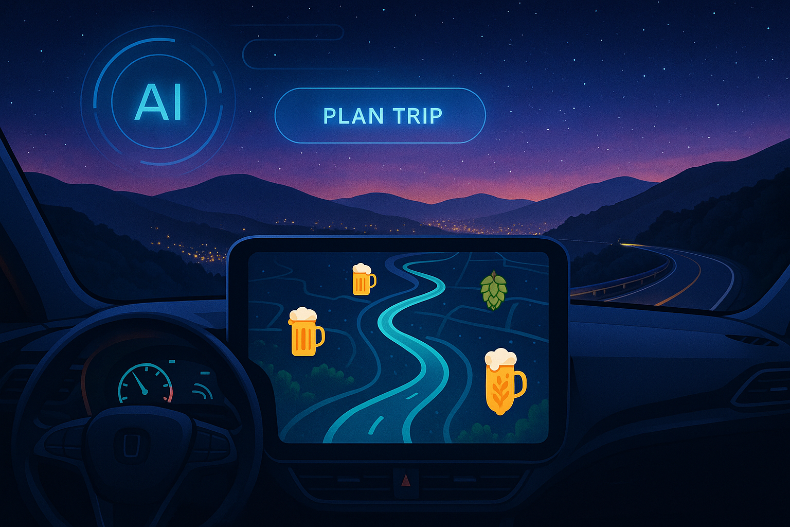 RoadBeer AI Trip Planner 🤖🛣️ ***Coming Soon*** cover